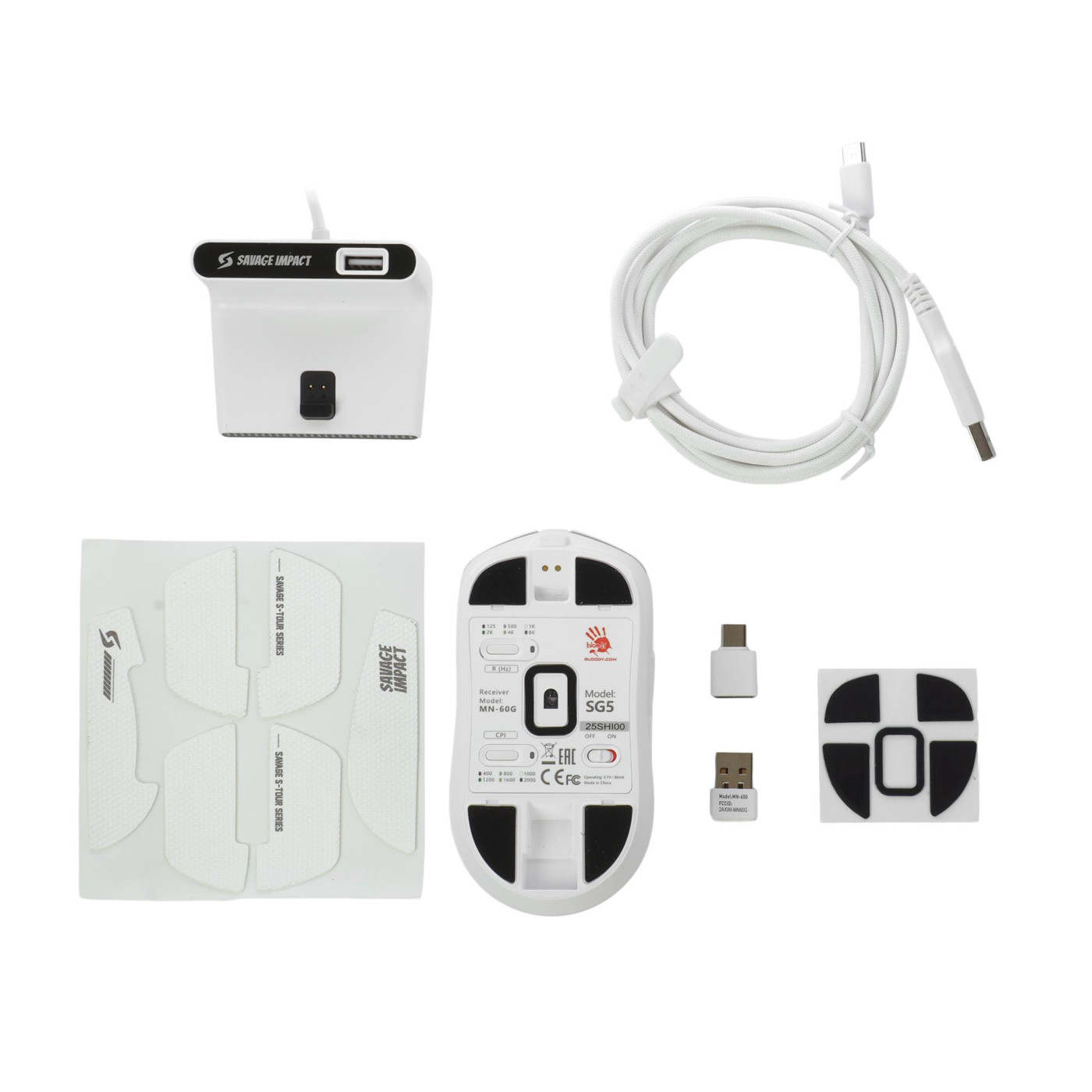 Мышь Bloody SG5 White (SG5 (White))