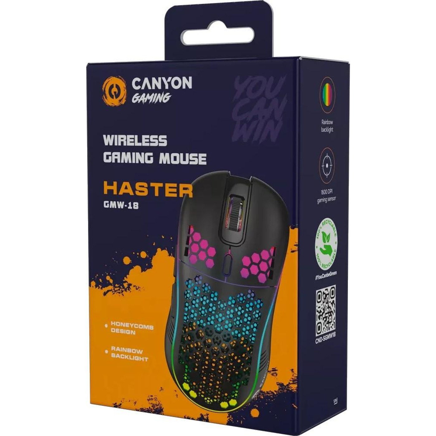 Миша Canyon Haster GMW-18 Gaming (CND-SGMW18)