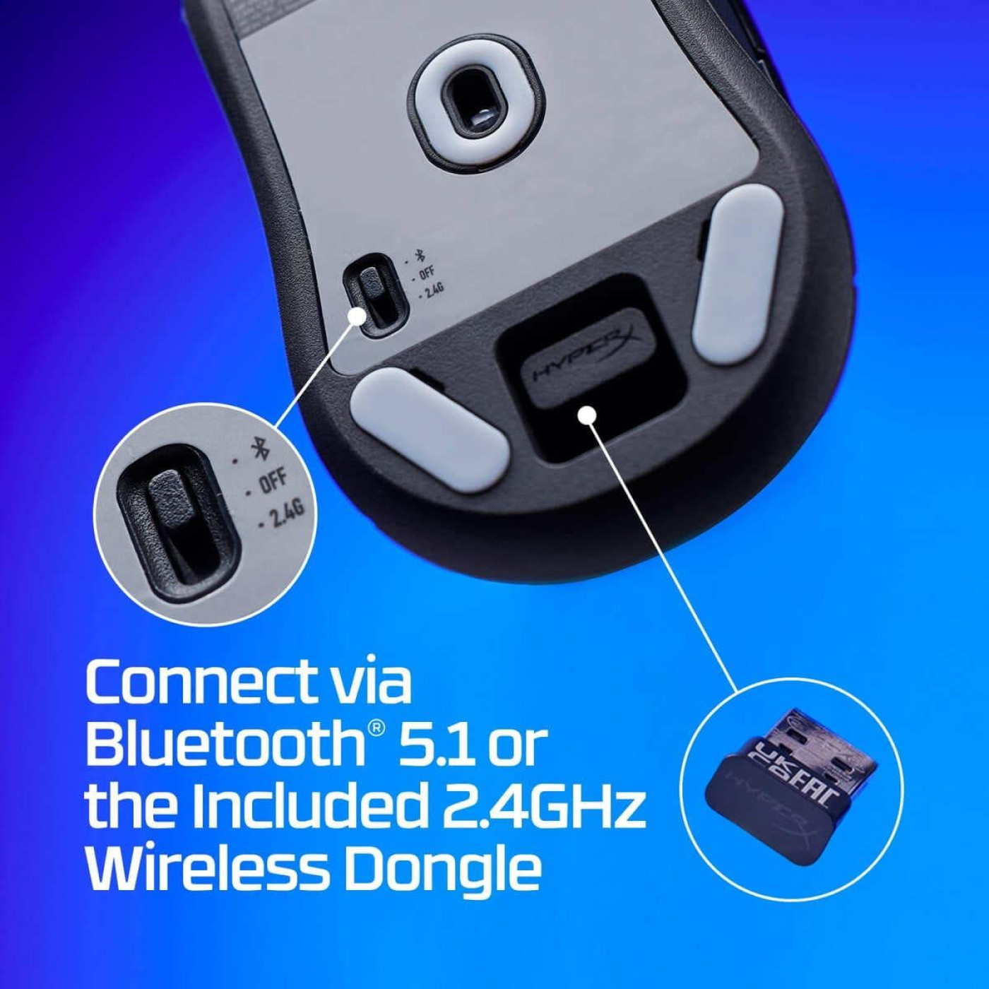 Бездротова миша HyperX Pulsefire Haste 2 Mini Wireless White (7D389AA)