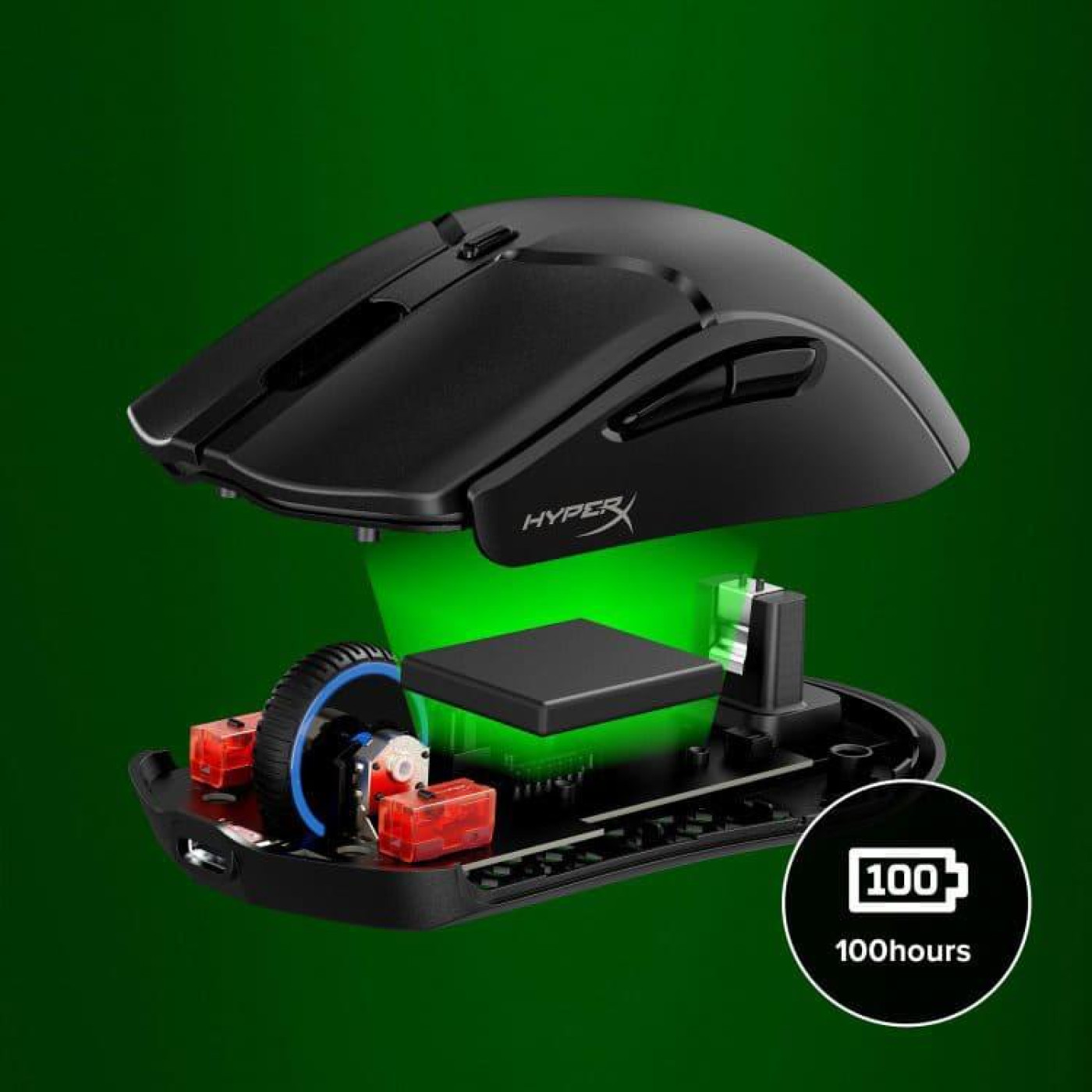 Бездротова миша HyperX Pulsefire Haste 2 Mini Wireless Black (7D388AA)