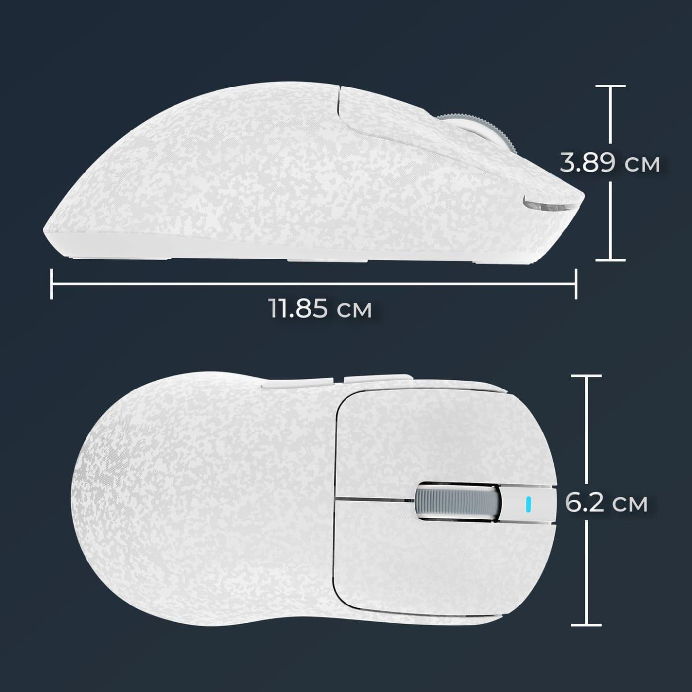 Миша Ajazz AJ199 MAX White Carbon fiber (AJ199-MAX-W)