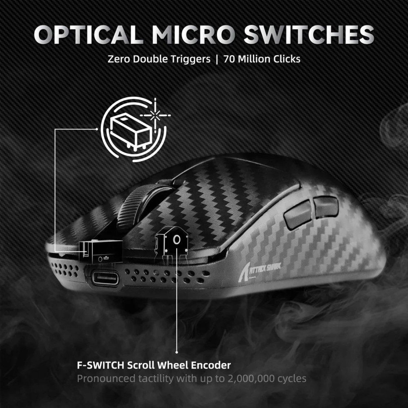 Мышь Attack Shark R11 Ultra (AS-6972792472409-B) Weave Black (G-000004002)