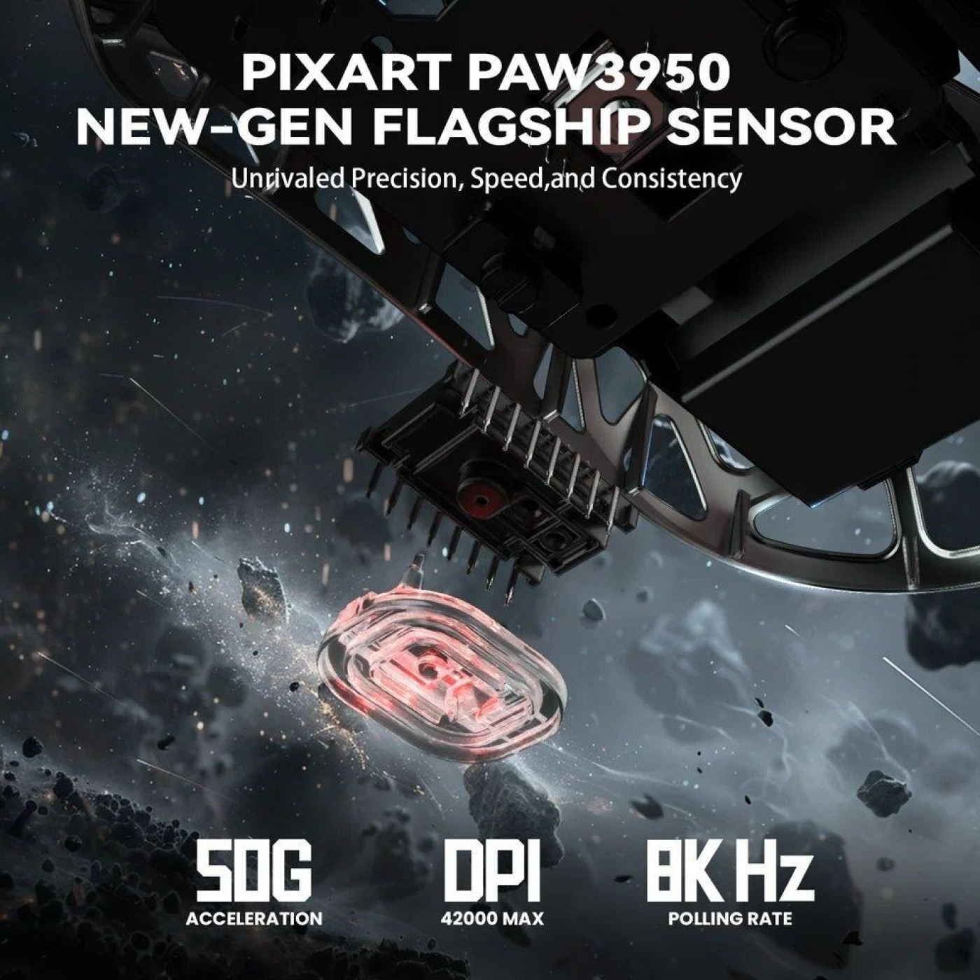 Мышь Attack Shark R2 Magnesium Alloy 8K (AS-6972792470894-B) Black (G-000004003)