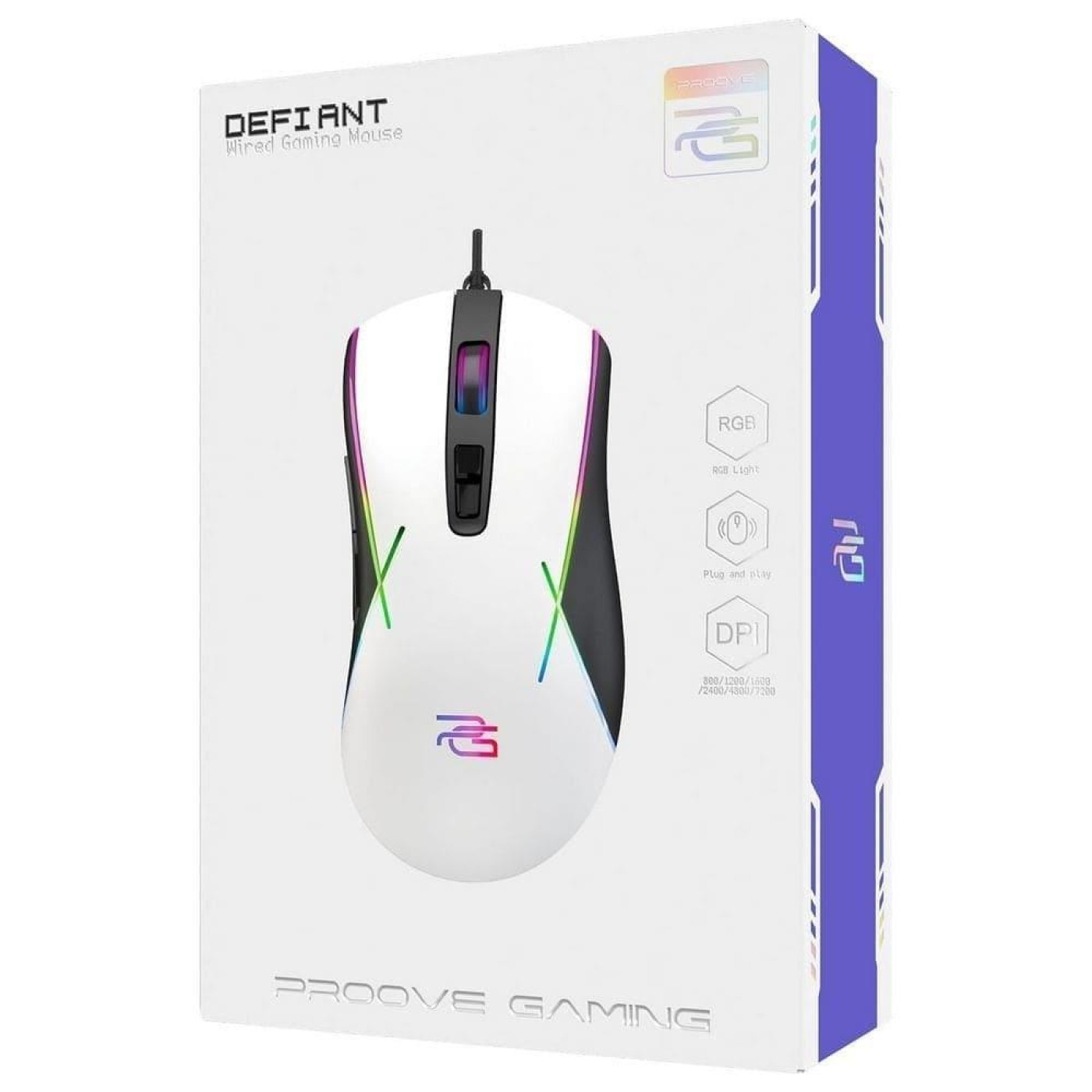 Миша Proove Gaming Defiant USB White (CMDE00000101)