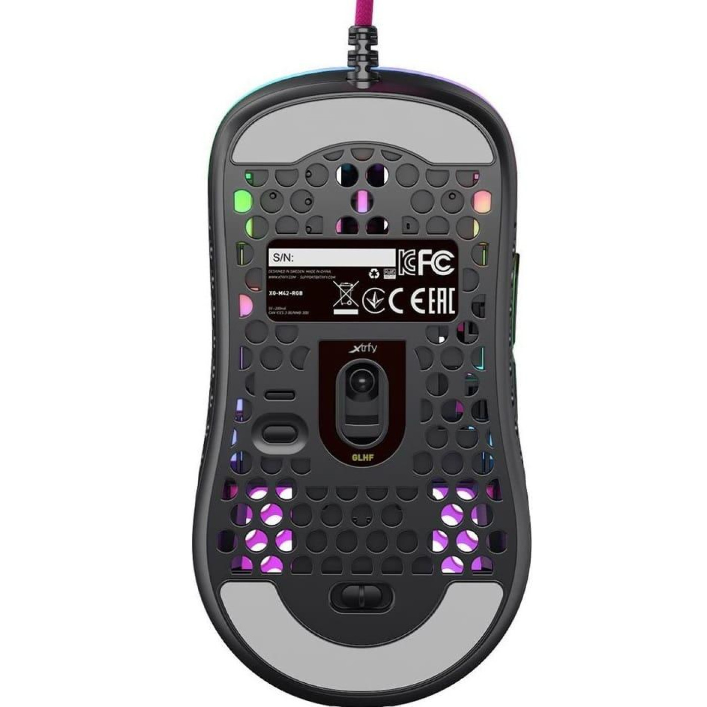 Мышь Cherry Xtrfy M42 RGB USB Pink (XG-M42-RGB-PINK)