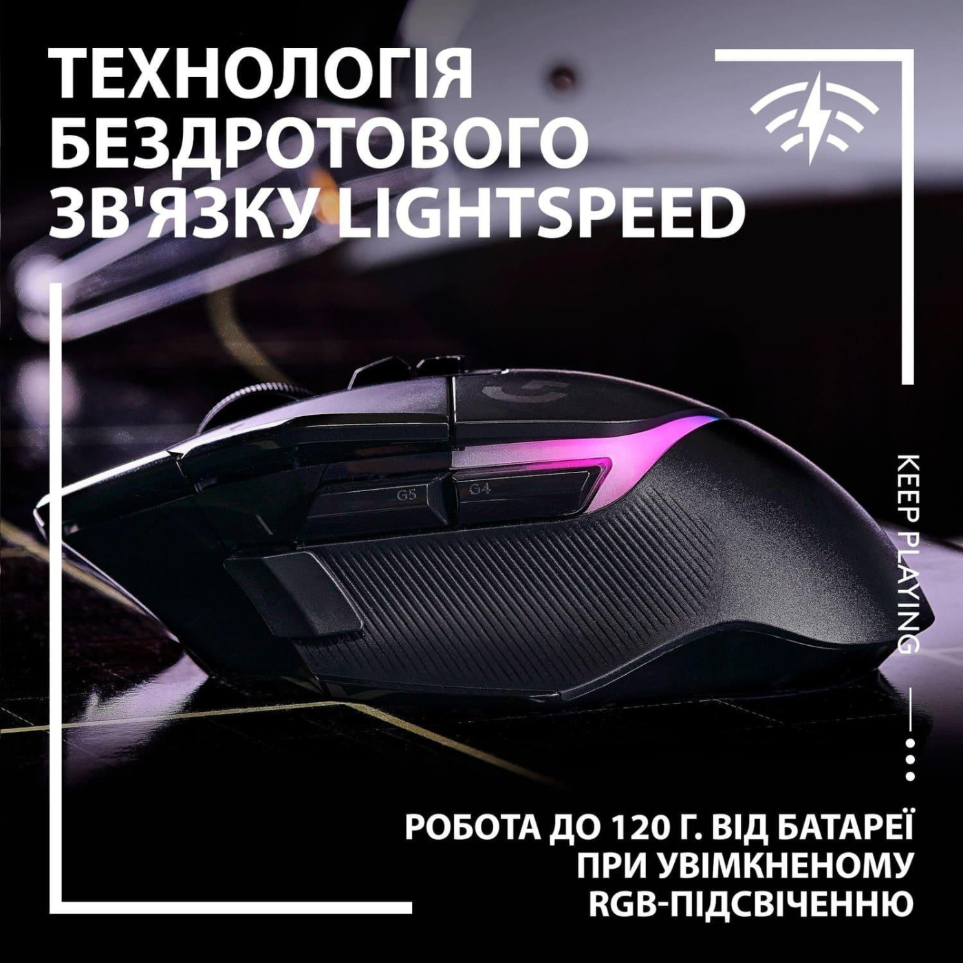 Беспроводная мышь Logitech G502 X Plus Wireless Black (910-006162)