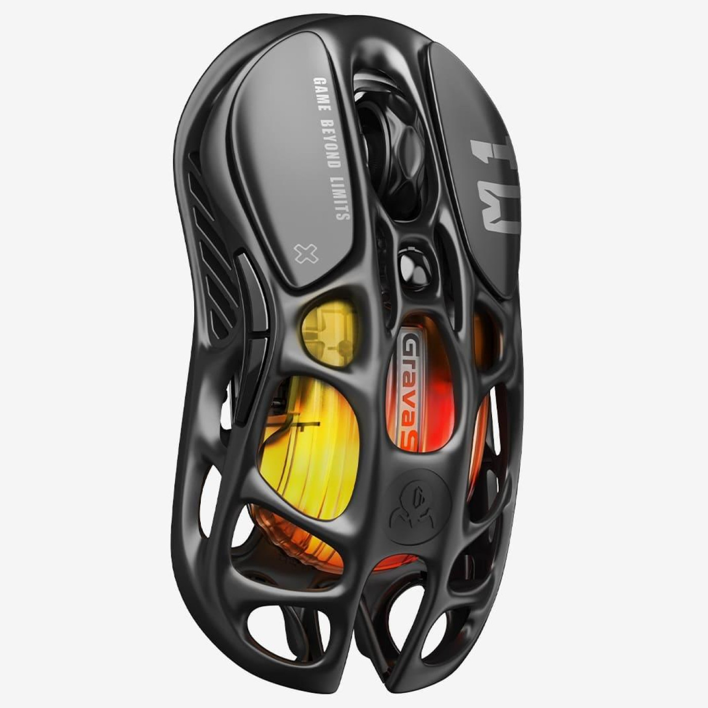 Беспроводная мышь GravaStar Mercury M2, BT/WL/USB-A, RGB, чорний (GRAVASTARM2_BLK)