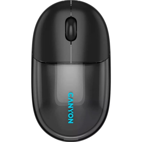 Миша Canyon OnClick 24 BT/ Wireless Transparent/Black (CNS-CMSW24B)