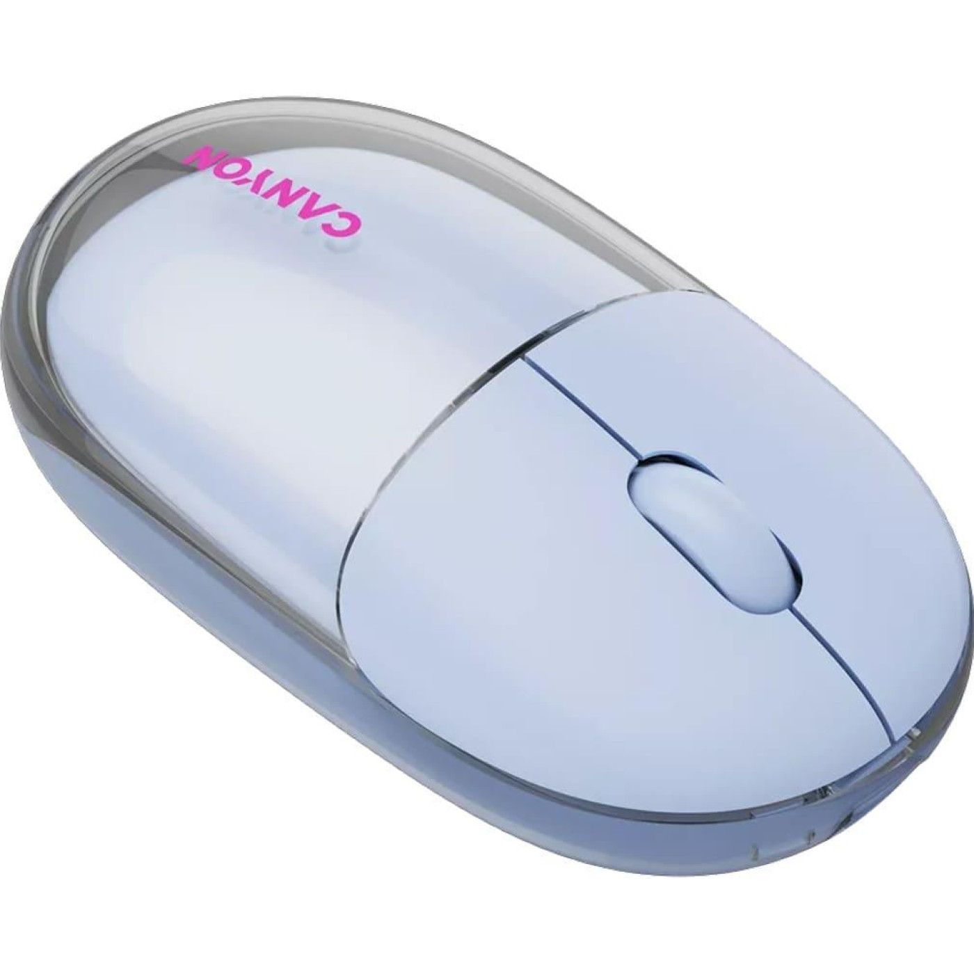Мышь Canyon OnClick 24 BT/ Wireless Transparent/Blue (CNS-CMSW24BL)