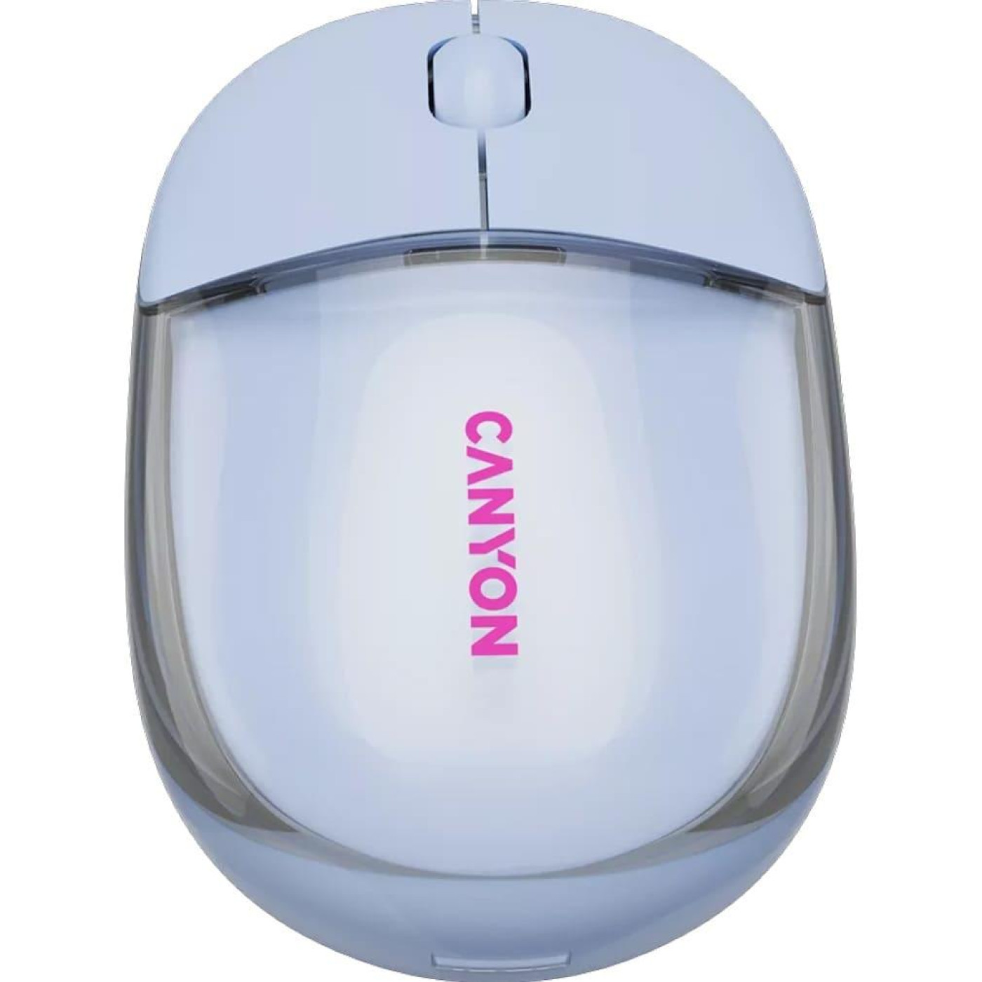 Мышь Canyon OnClick 24 BT/ Wireless Transparent/Blue (CNS-CMSW24BL)