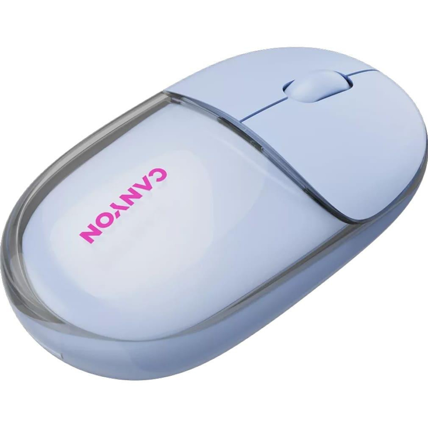 Мышь Canyon OnClick 24 BT/ Wireless Transparent/Blue (CNS-CMSW24BL)