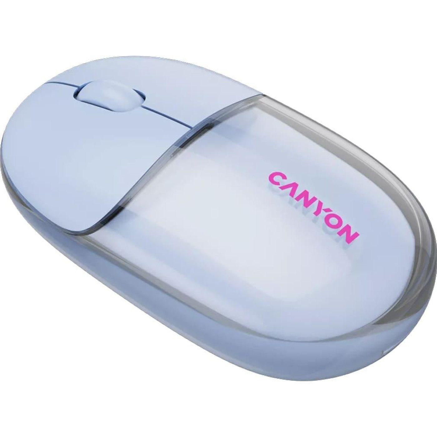 Мышь Canyon OnClick 24 BT/ Wireless Transparent/Blue (CNS-CMSW24BL)