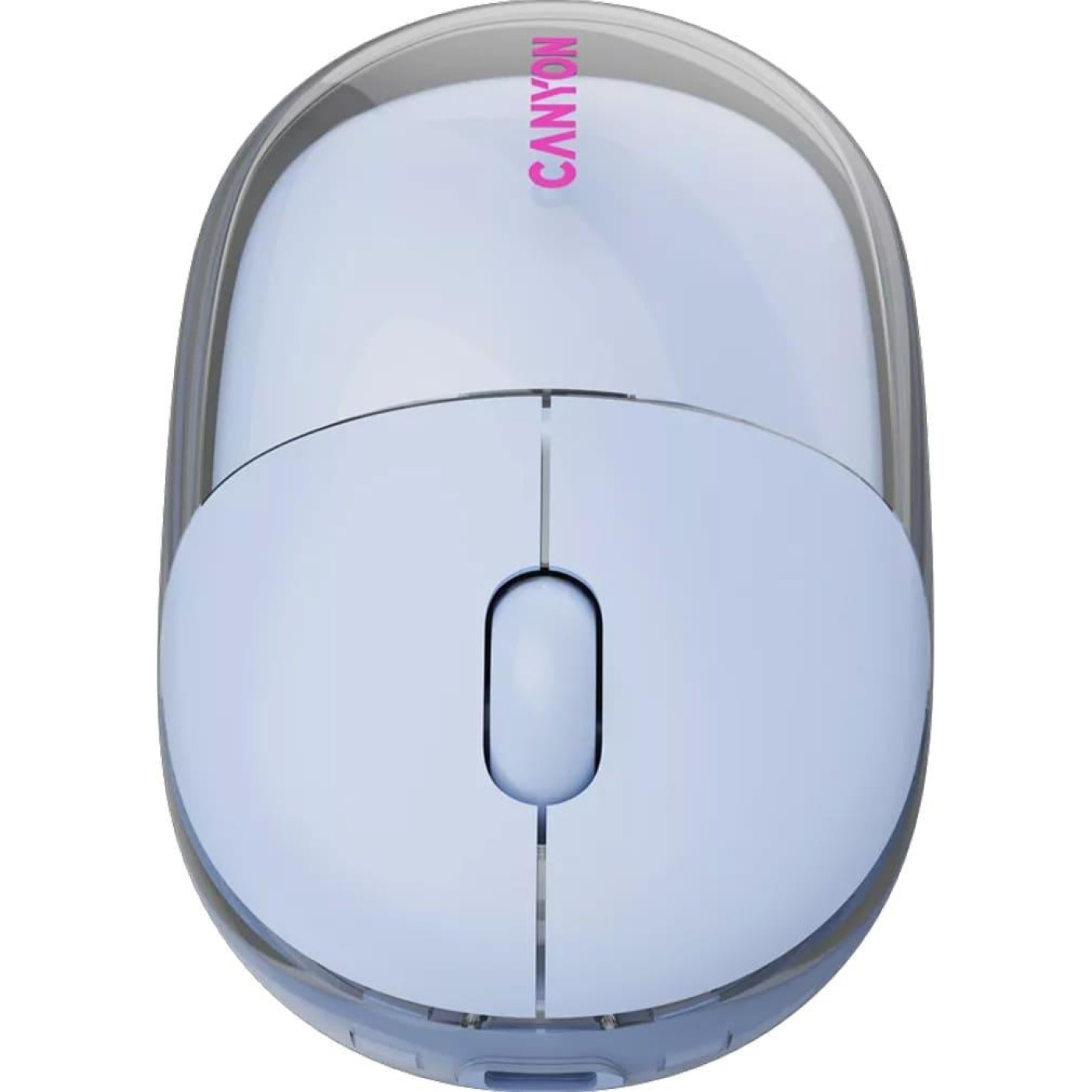 Мышь Canyon OnClick 24 BT/ Wireless Transparent/Blue (CNS-CMSW24BL)