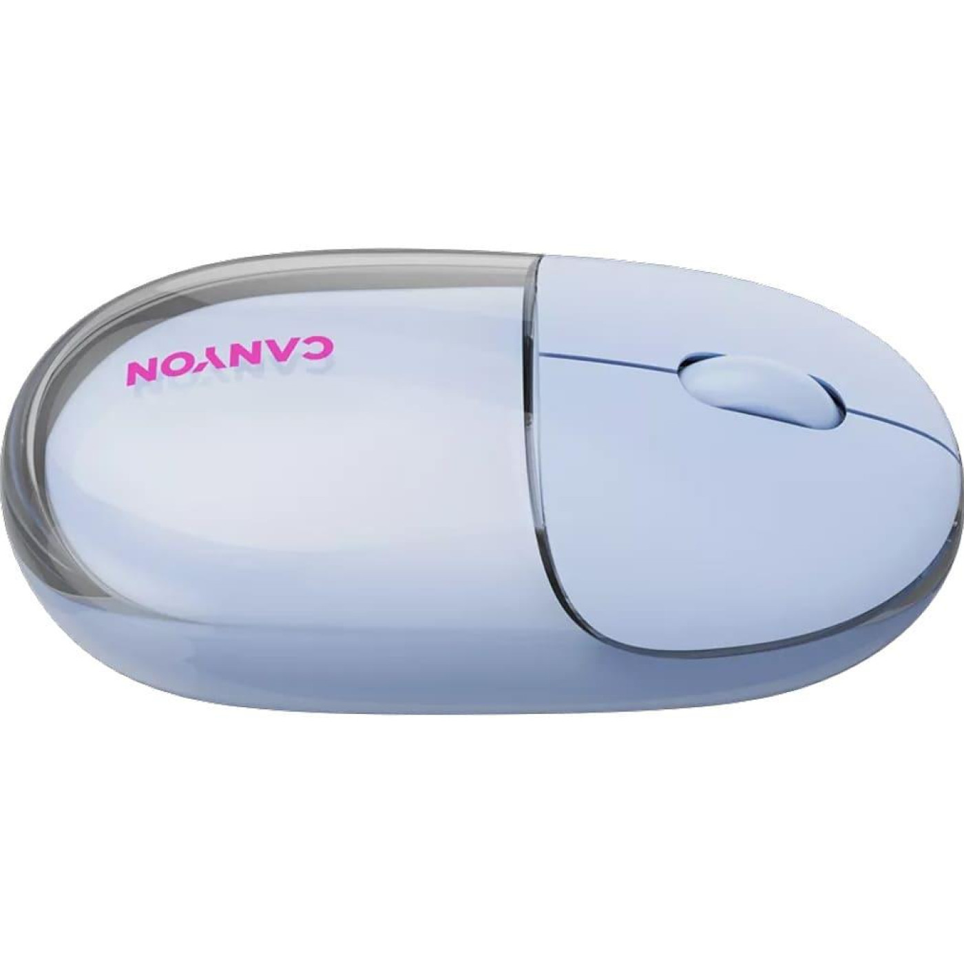 Мышь Canyon OnClick 24 BT/ Wireless Transparent/Blue (CNS-CMSW24BL)