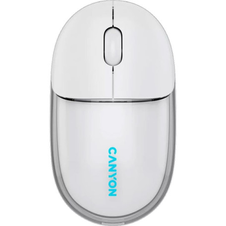Миша Canyon OnClick 24 BT/ Wireless Transparent/White (CNS-CMSW24W)