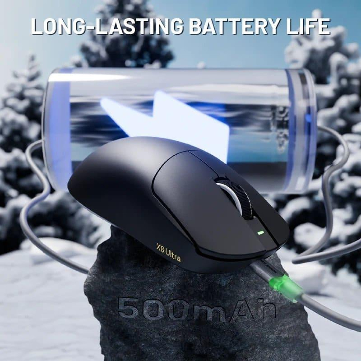 Мышь Attack Shark X8 Ultra Wireless (AS-6972792471846-B) Black (G-000003625)