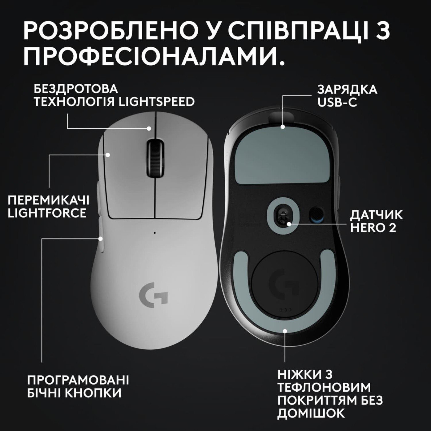 Мышь Logitech G Pro X Superlight 2 DEX White (910-007365) U1