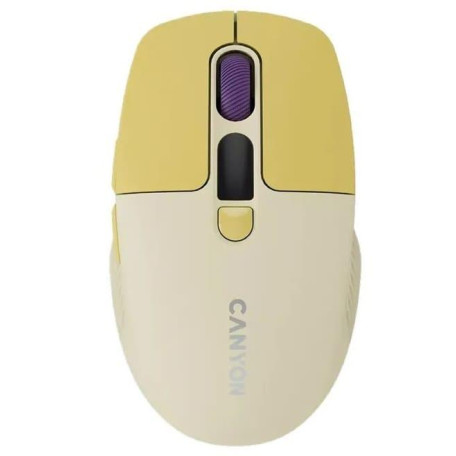 Миша Canyon MW-26 LCD Silent Dual Mode Wireless Yellow (CNS-CMSW26Y)