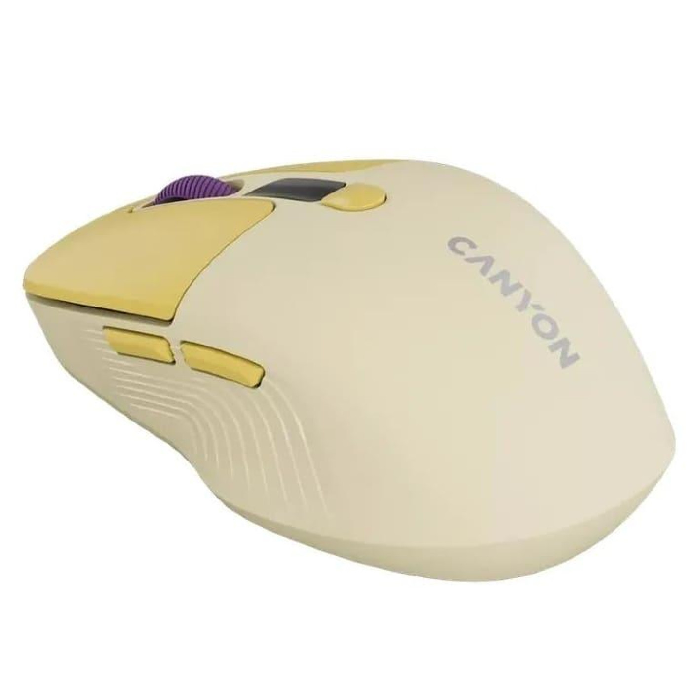 Миша Canyon MW-26 LCD Silent Dual Mode Wireless Yellow (CNS-CMSW26Y)