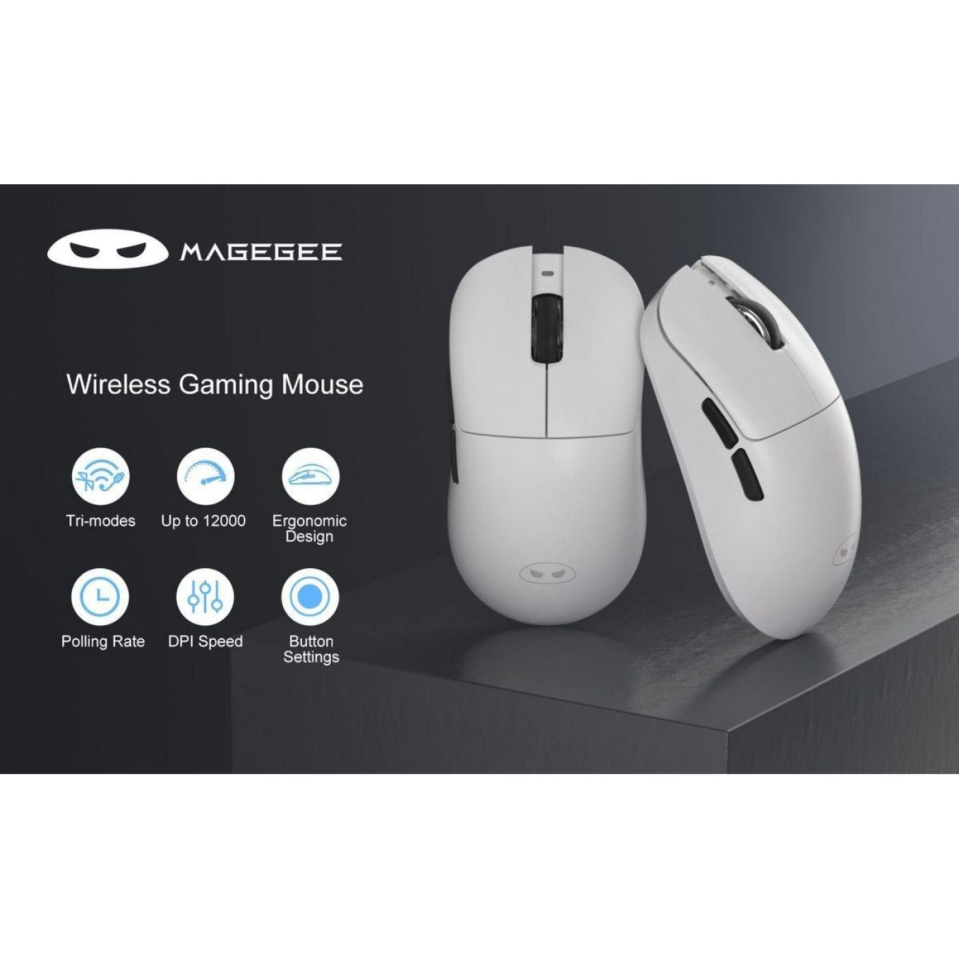 Миша MageGee Scout Wireless (6971969722583) White (G-000004400)