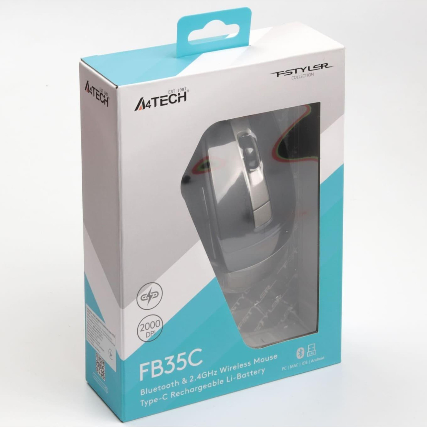 Бездротова миша A4Tech Fstyler FB35C Wireless Smoky Grey (FB35C (Smoky Grey))