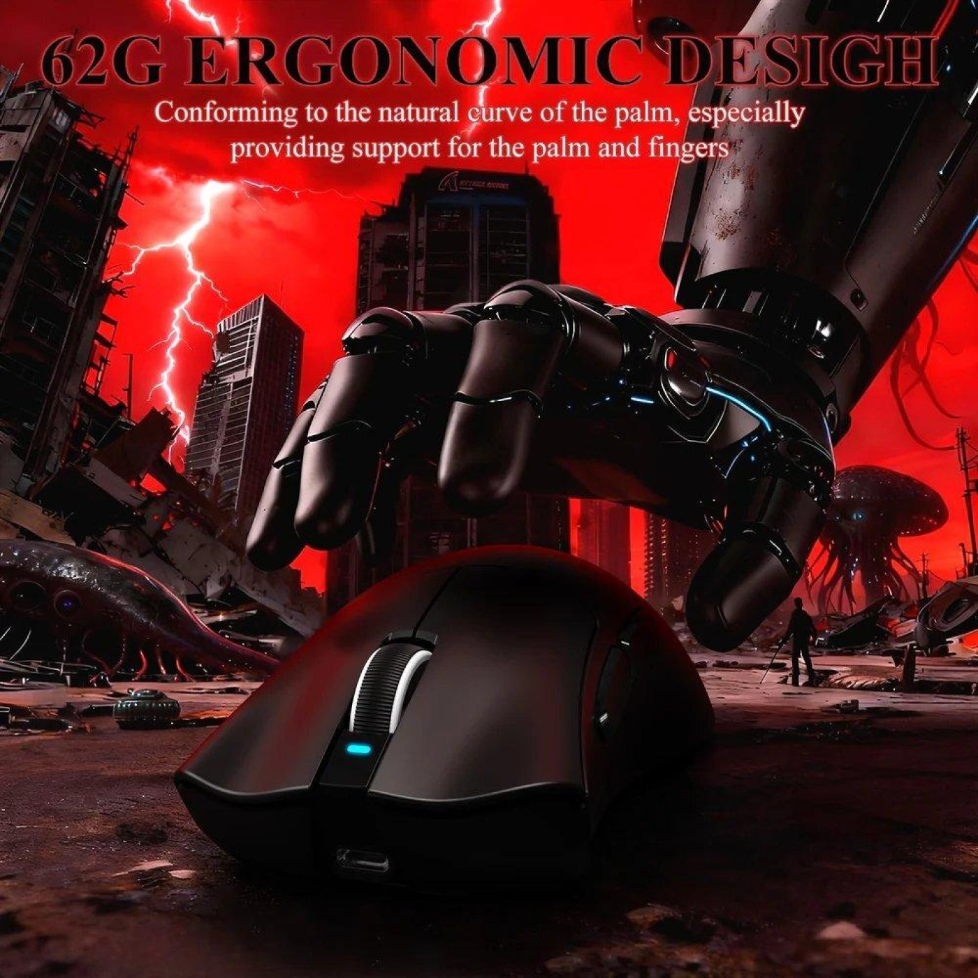 Миша Attack Shark V3 Pro Wireless (AS-6972792472577-B) Black (G-000004008)