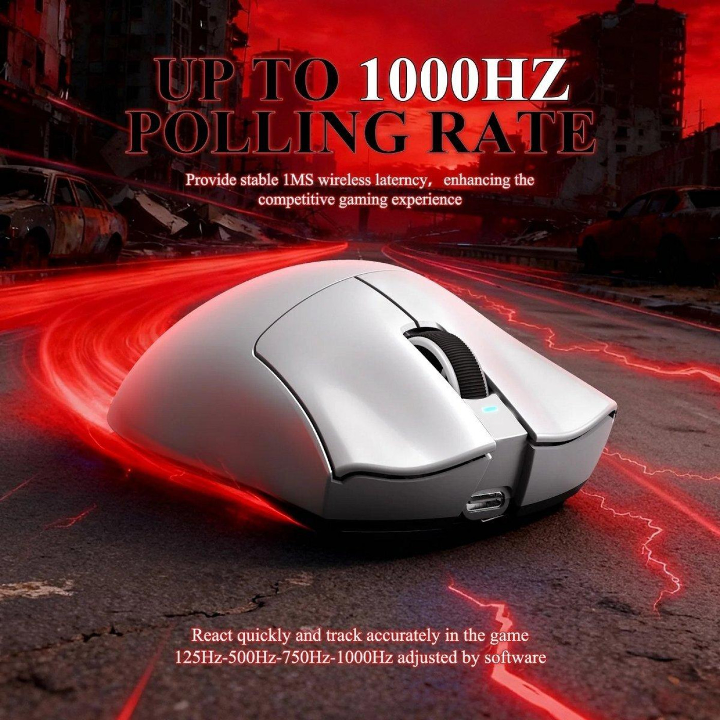 Миша Attack Shark V3 Pro Wireless (AS-6972792472584-W) White (G-000004009)