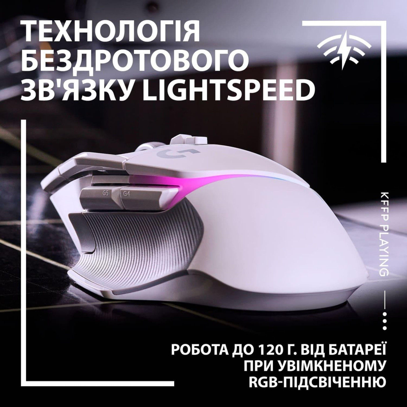 Беспроводная мышь Logitech G502 X Plus Wireless White (910-006171)
