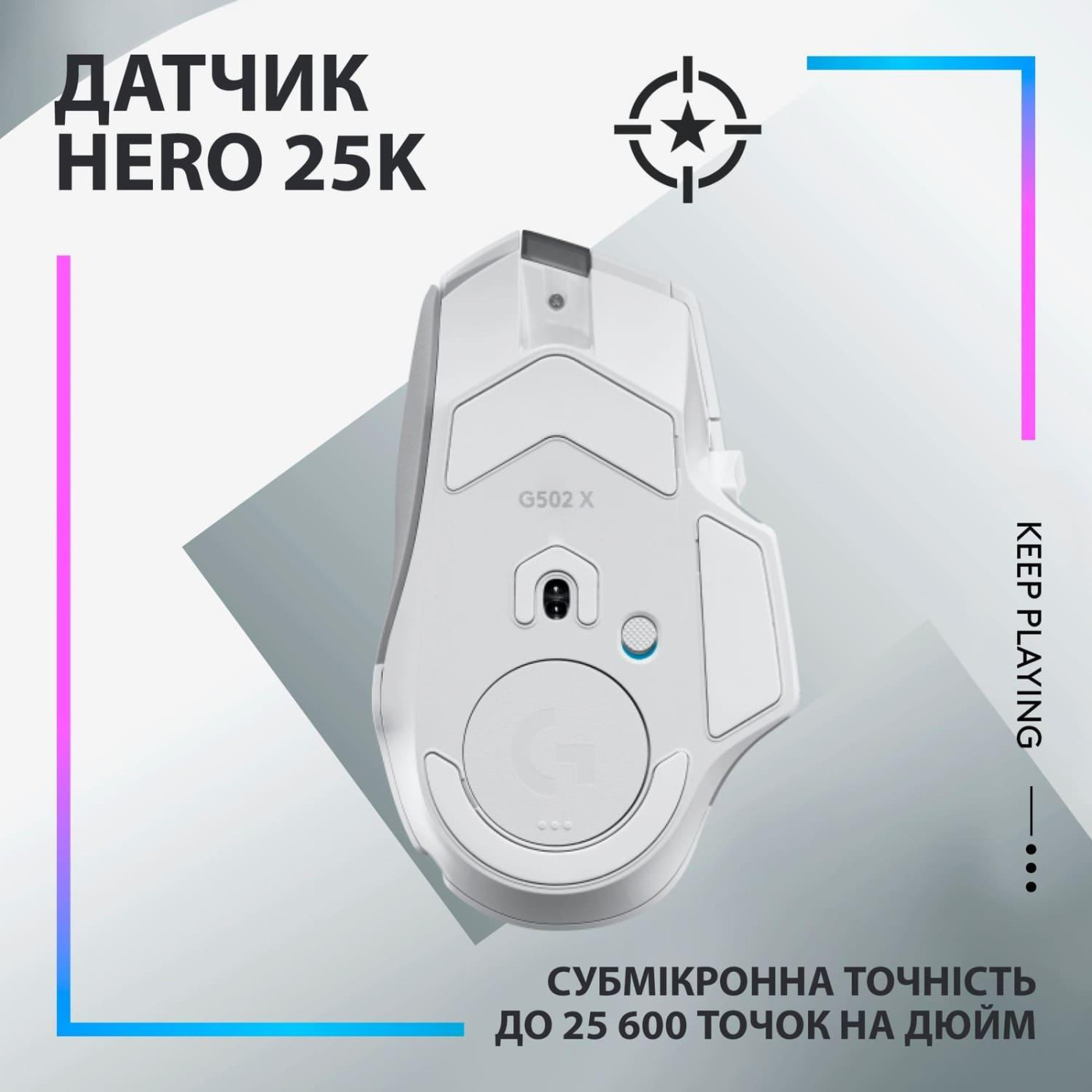 Беспроводная мышь Logitech G502 X Plus Wireless White (910-006171)