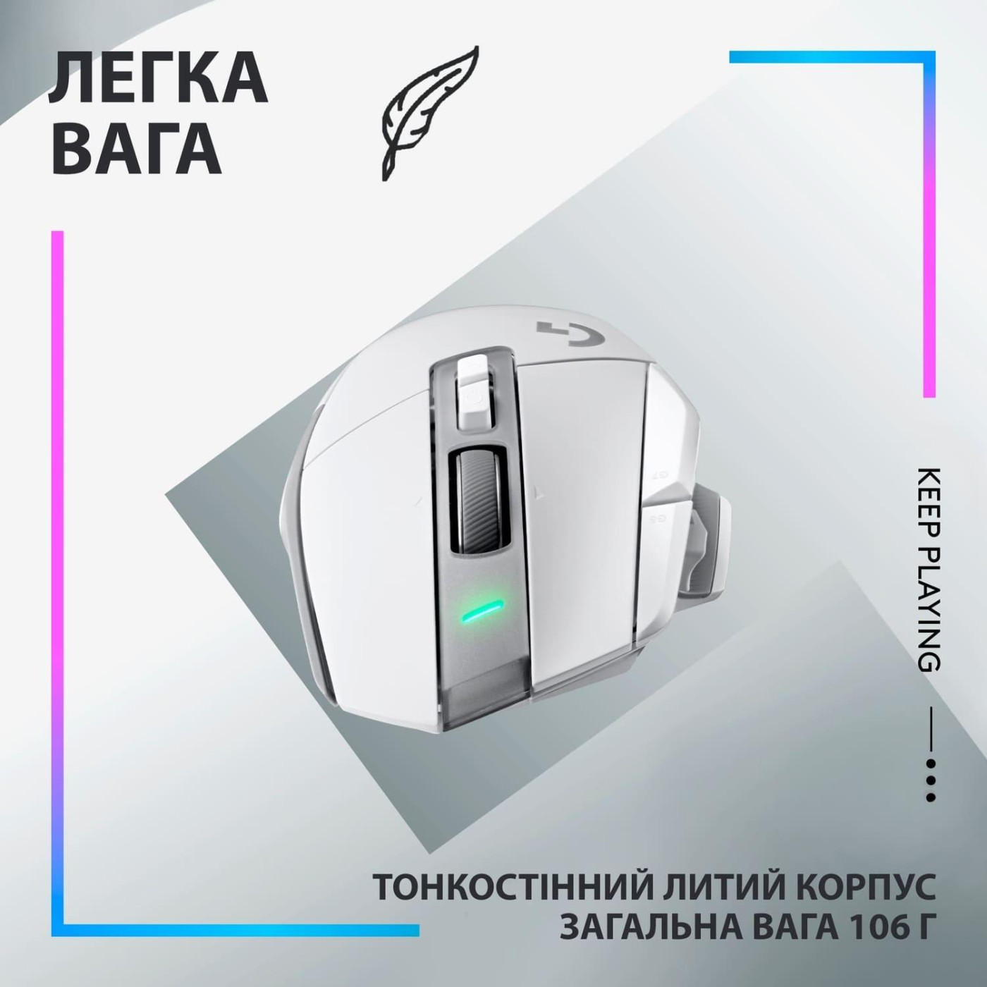 Беспроводная мышь Logitech G502 X Plus Wireless White (910-006171)