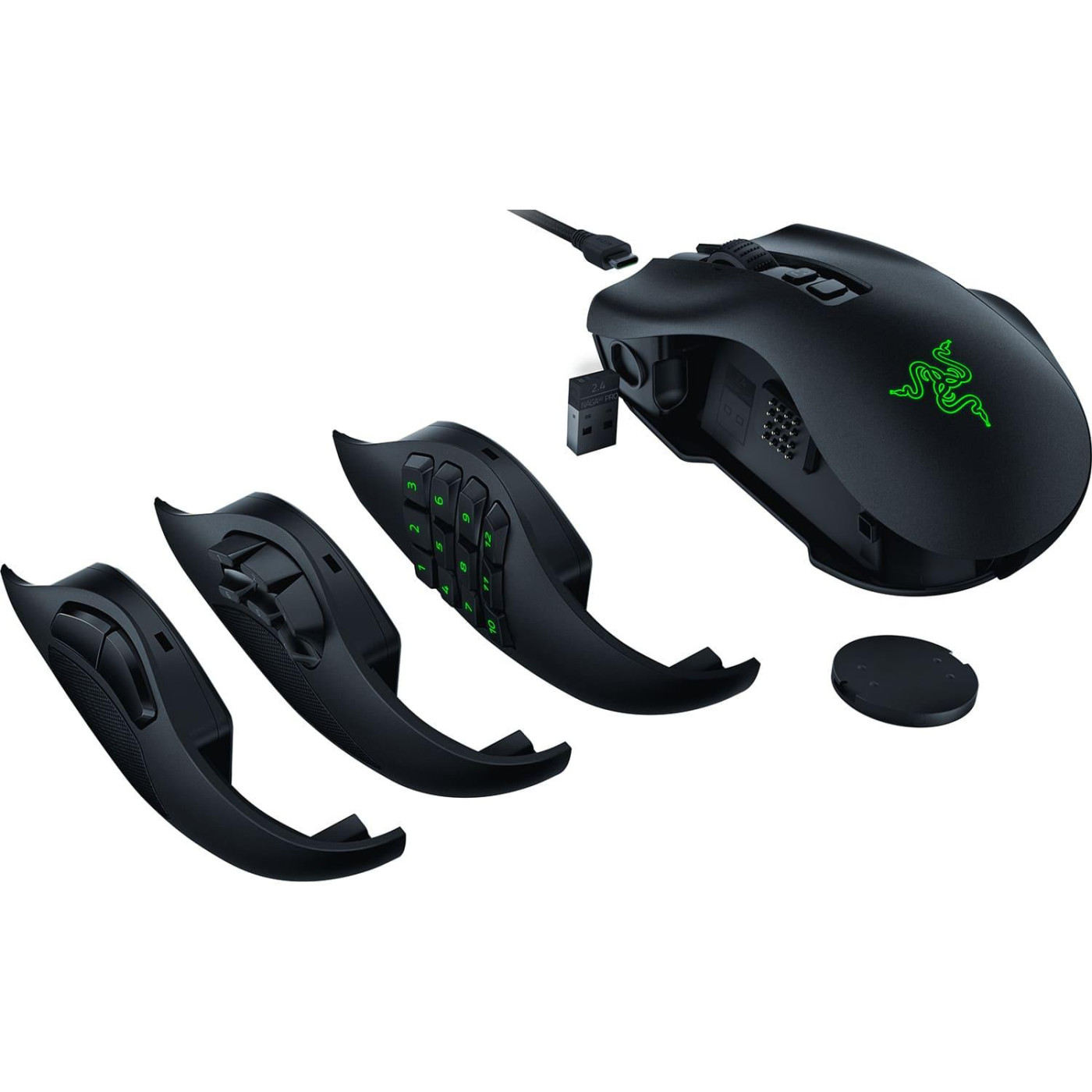 Бездротова миша Razer Naga V2 Pro Wireless Black (RZ01-04400100-R3G1)