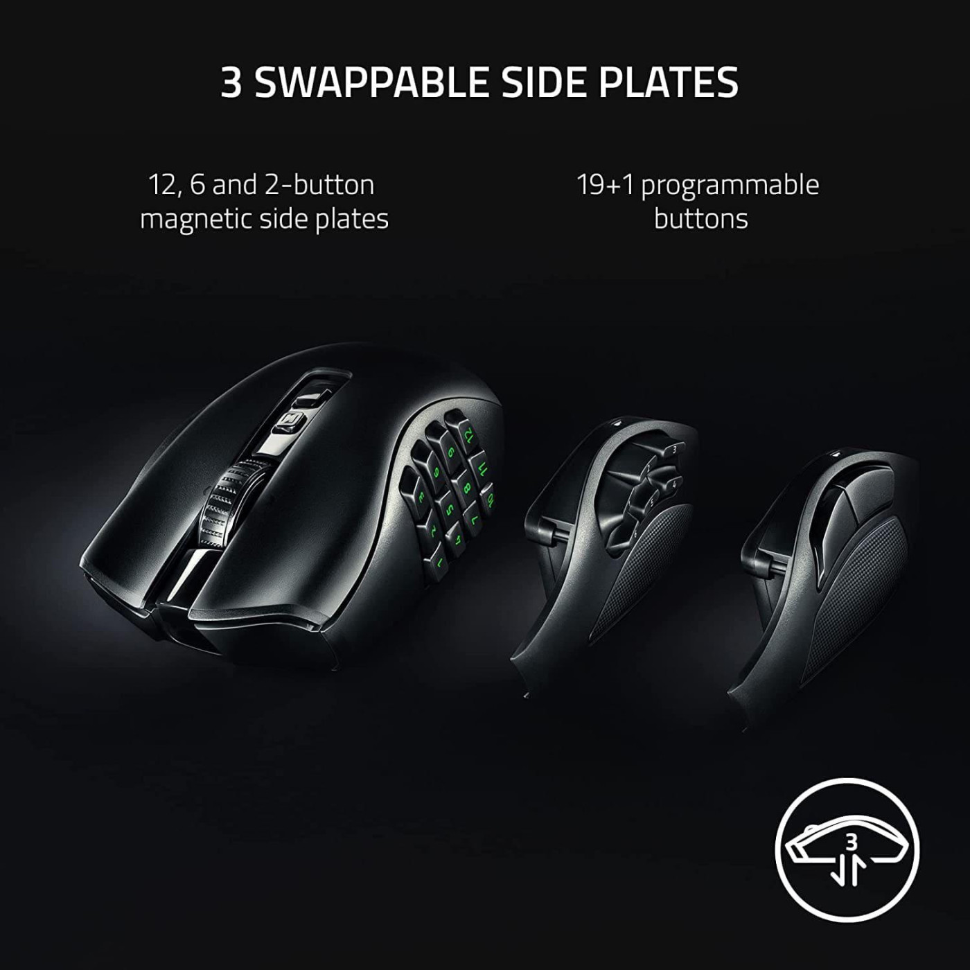 Бездротова миша Razer Naga V2 Pro Wireless Black (RZ01-04400100-R3G1)