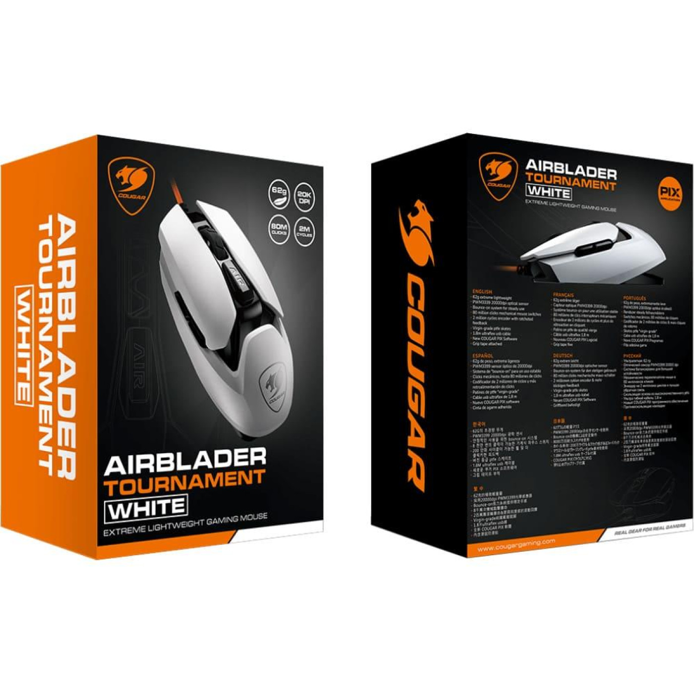 Миша Cougar AirBlader Tournament USB White (AirBlader Tournament (White))