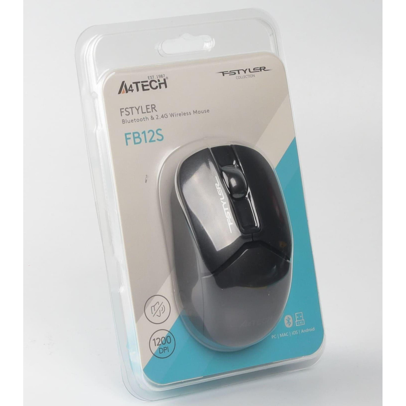 Бездротова миша A4Tech Fstyler FB12S Wireless Black (FB12S (Black))