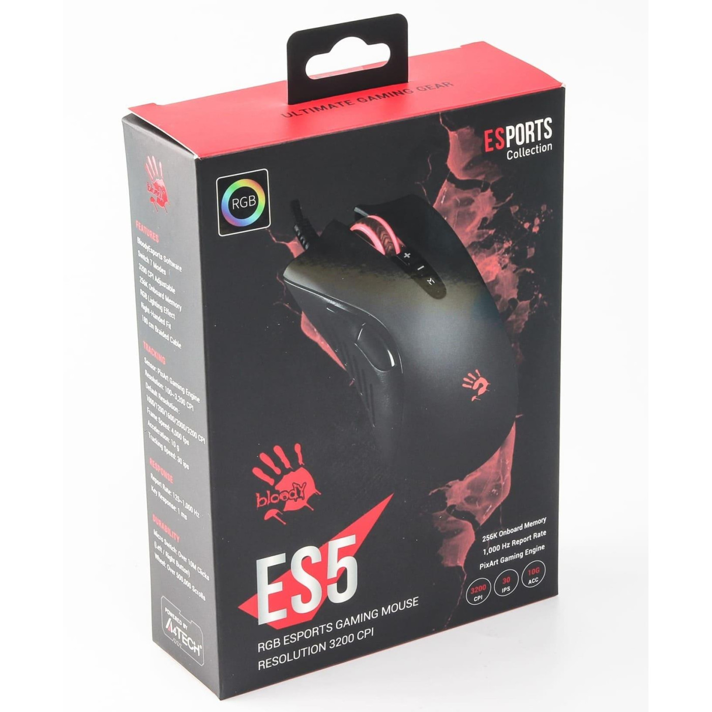 Миша Bloody A4Tech ES5 USB Stone Black (ES5 (Stone black))