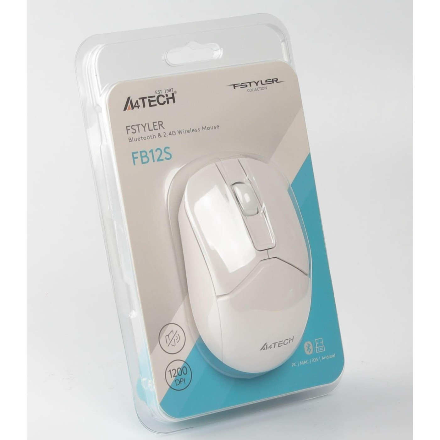 Беспроводная мышь A4Tech Fstyler FB12S Wireless White (FB12S (White))