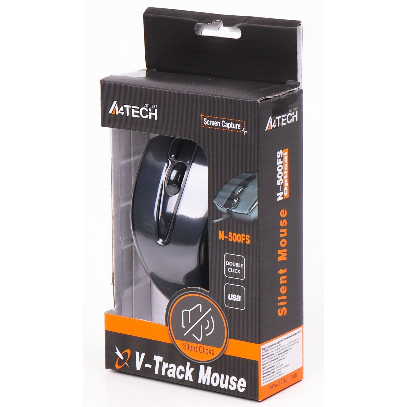 Мышь A4Tech N-500FS USB Black (N-500FS)