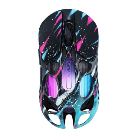 Мышь GravaStar Mercury X Pro 8K BT/WL/USB-A RGB Neon Graffiti (GSXPRO_CG_BLK)