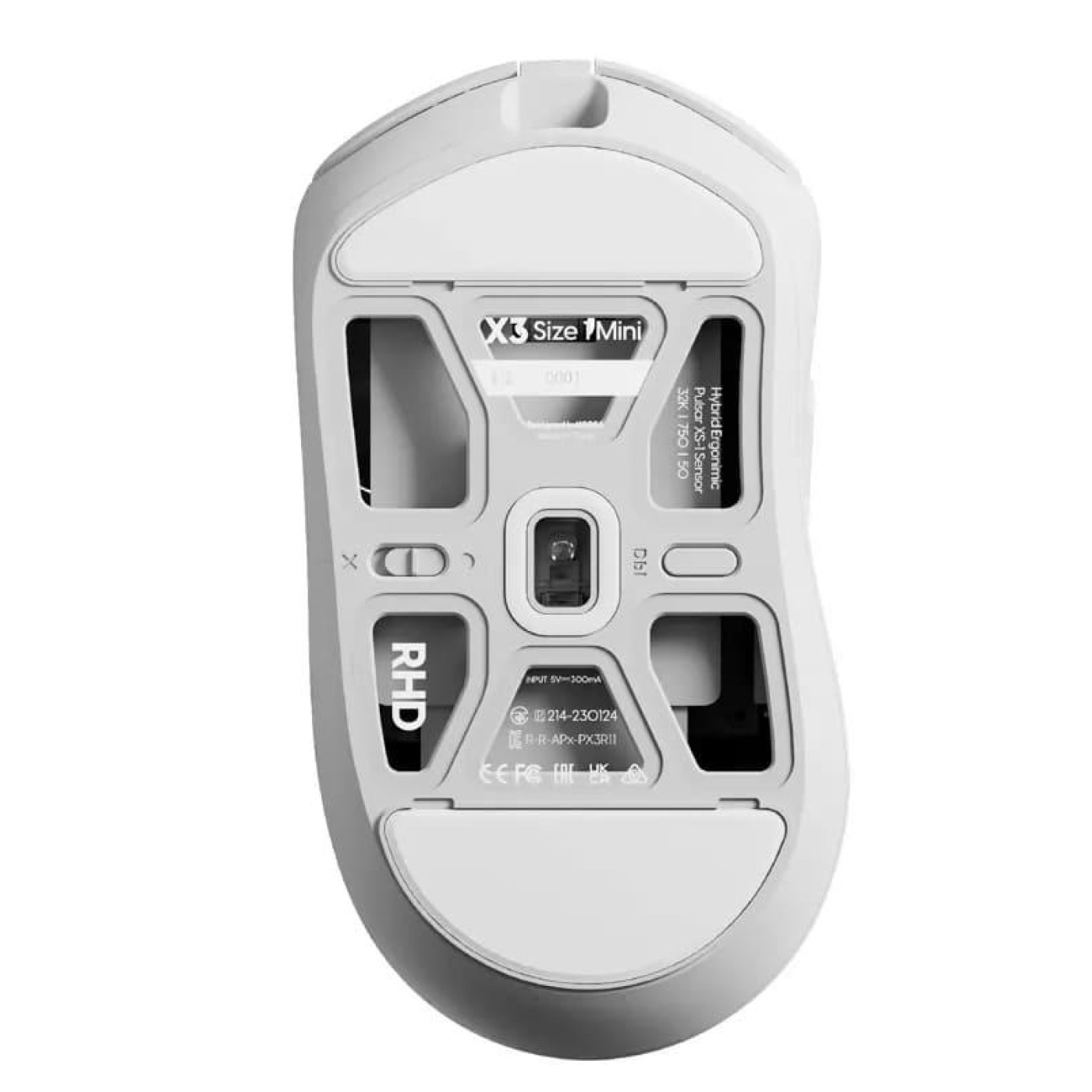 Мышь PULSAR X3 Size1 8K White (PX3R12)