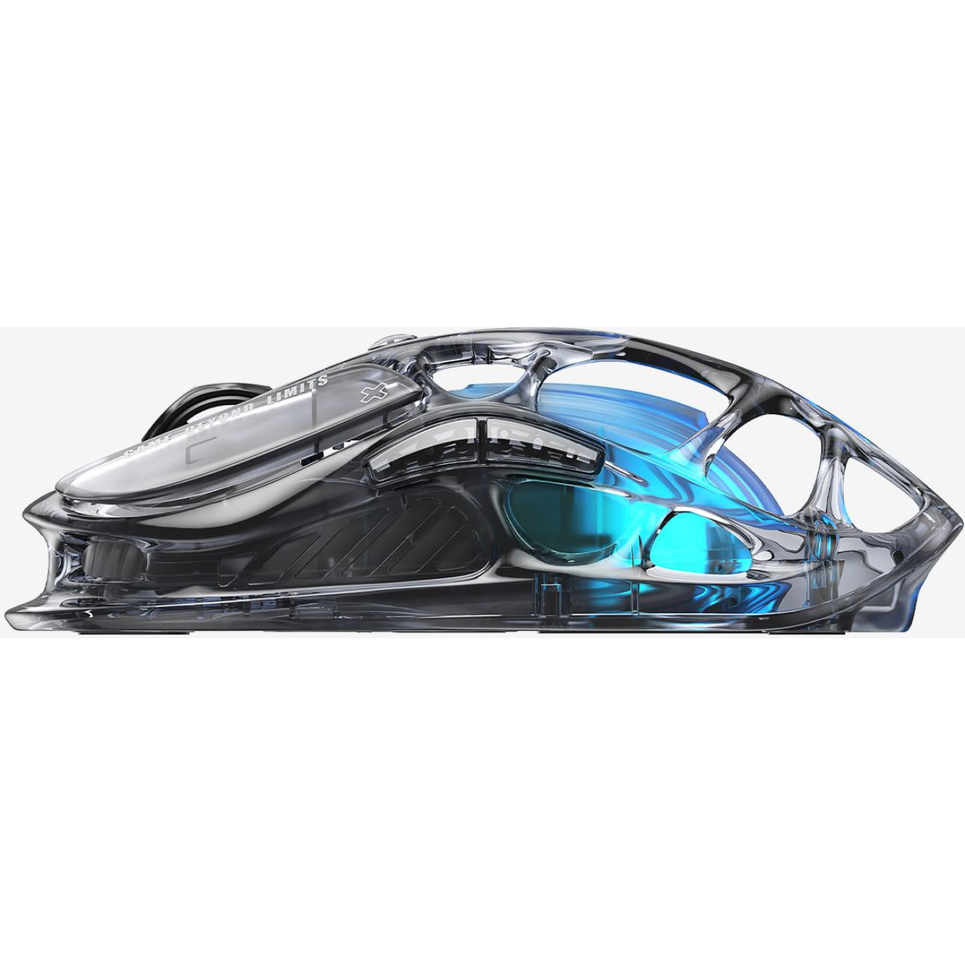 Мышь GravaStar Mercury M2, BT/WL/USB-A, RGB, чорно-прозорий (GRAVASTARM2_XTAL_BLK)