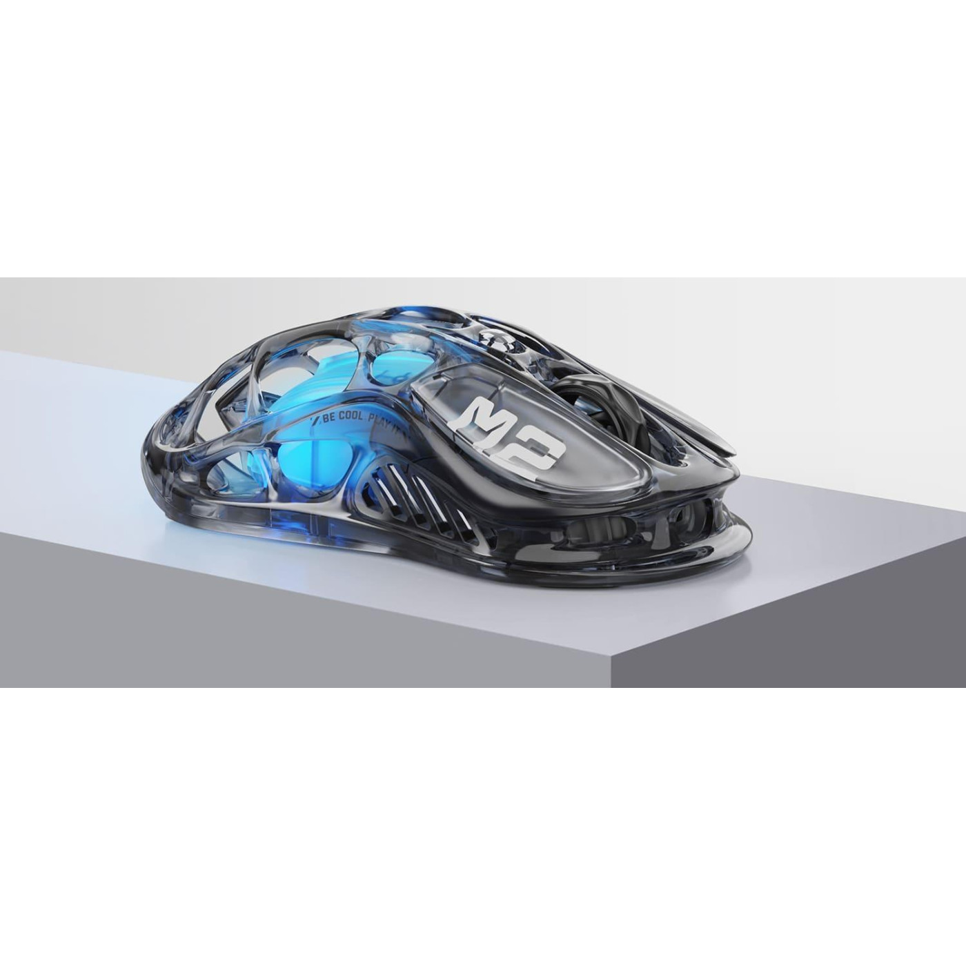 Мышь GravaStar Mercury M2, BT/WL/USB-A, RGB, чорно-прозорий (GRAVASTARM2_XTAL_BLK)