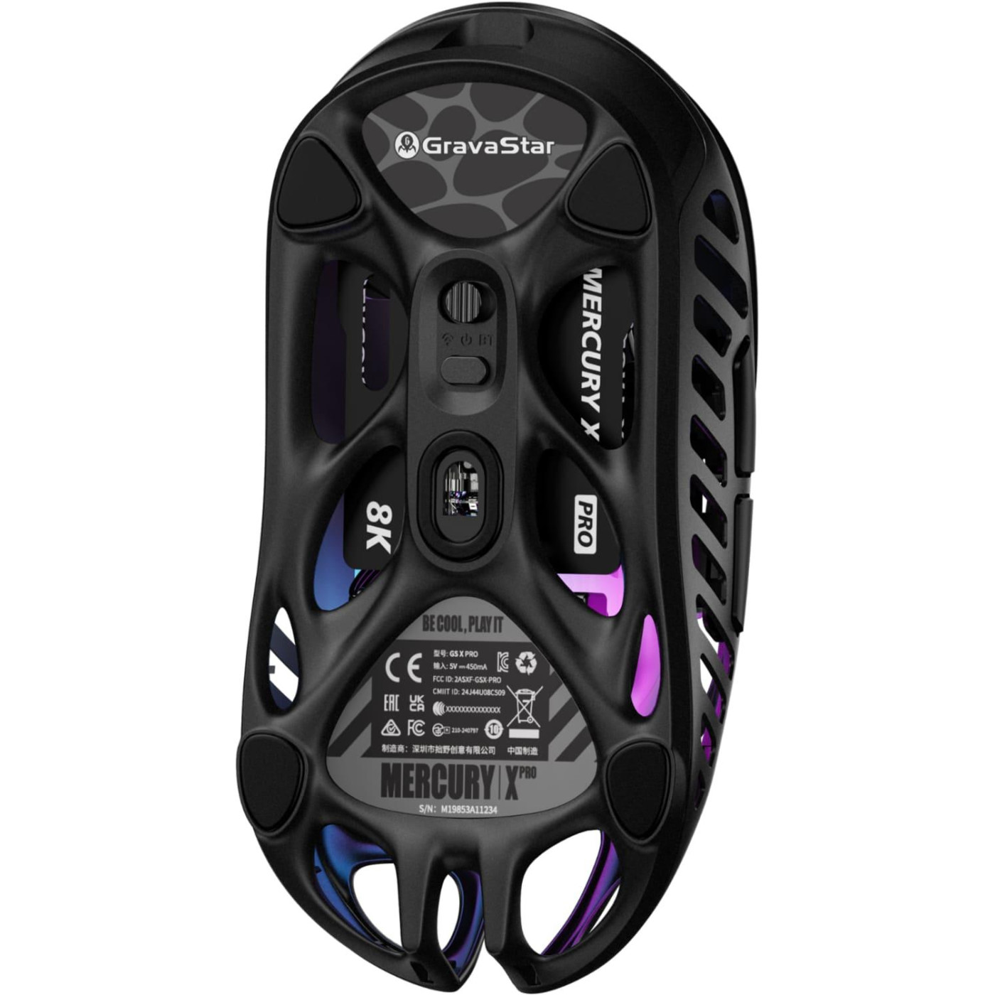 Миша GravaStar Mercury X Pro 8K RGB Black (GSXPRO_BLK)