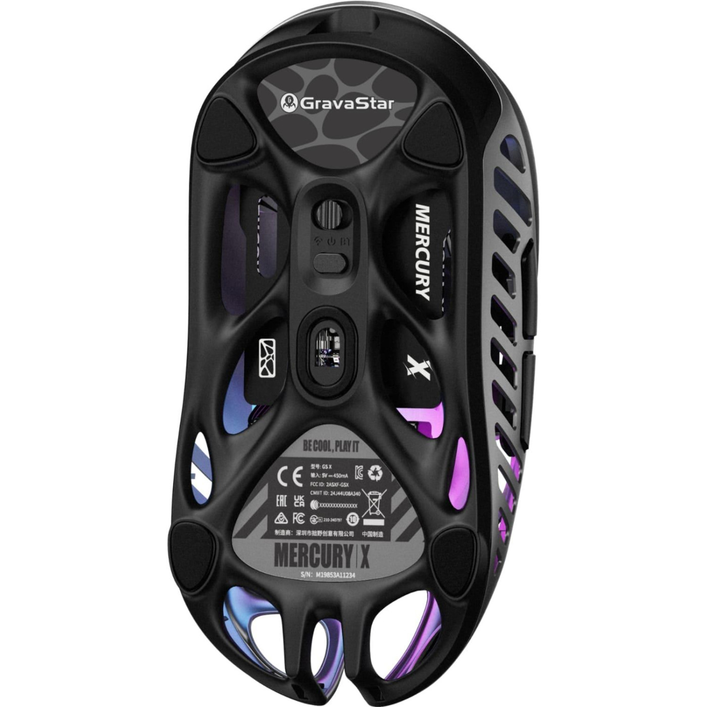 Миша GravaStar Mercury X RGB Gray (GSX_GRY)