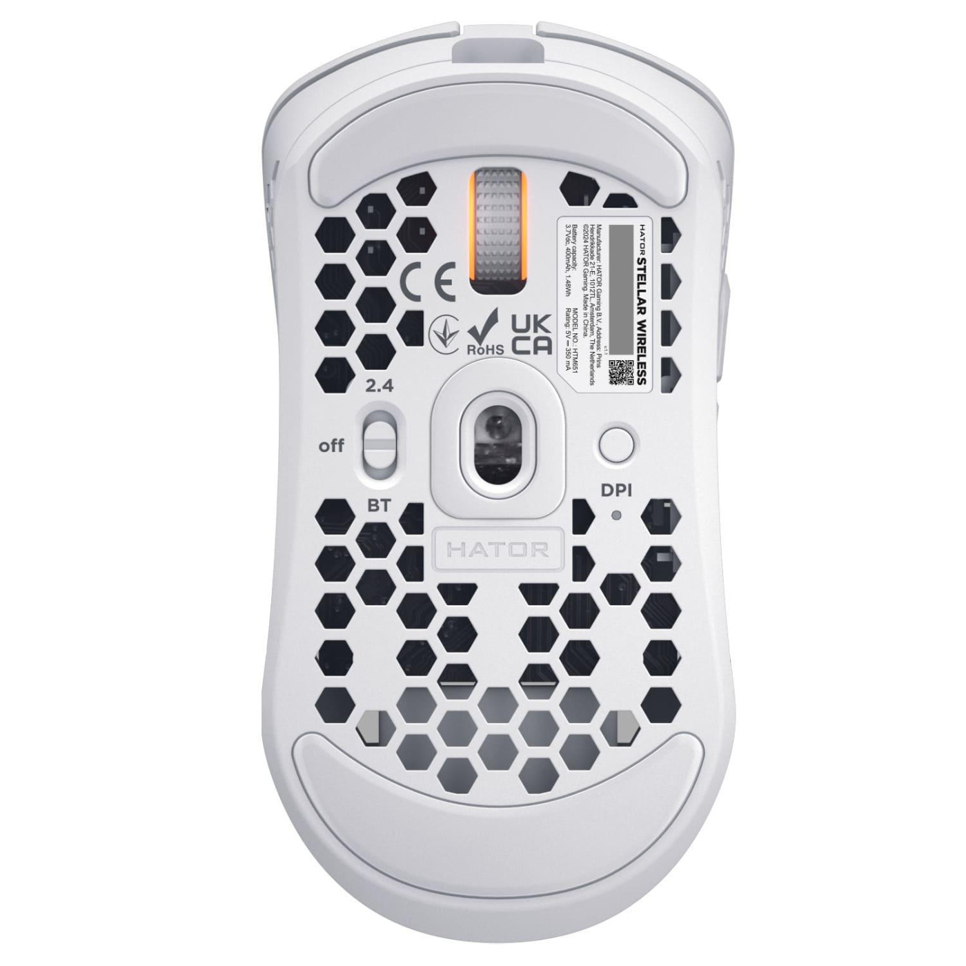 Мышь HATOR Stellar Wireless White (HTM651)