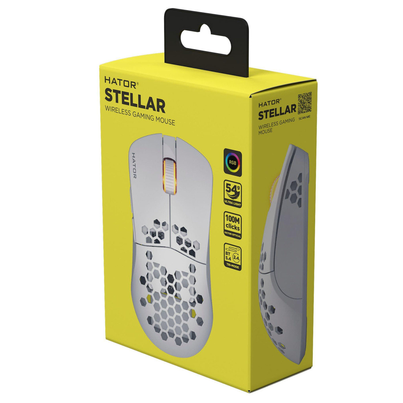 Мышь HATOR Stellar Wireless White (HTM651)