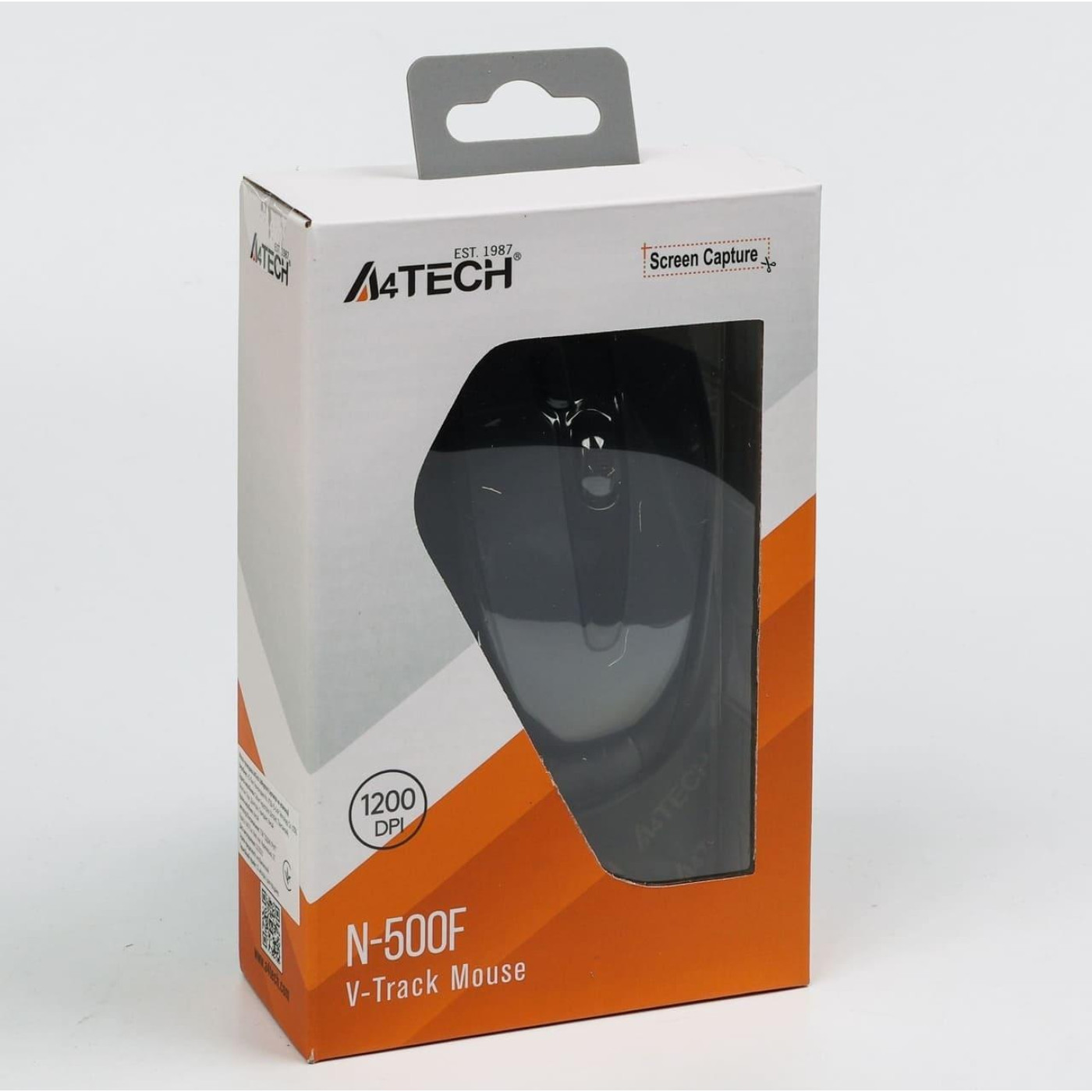 Миша A4Tech N-500F USB Glossy Grey (N-500F-1 (Glossy Grey))