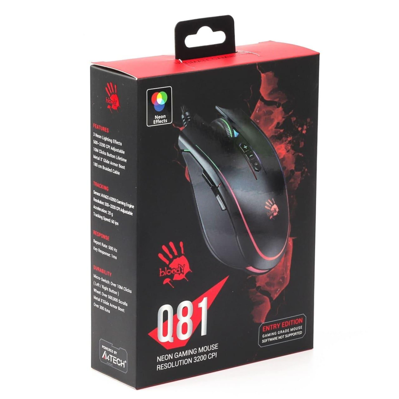 Миша Bloody A4Tech Q81 Curve USB Black (Q81 Curve)