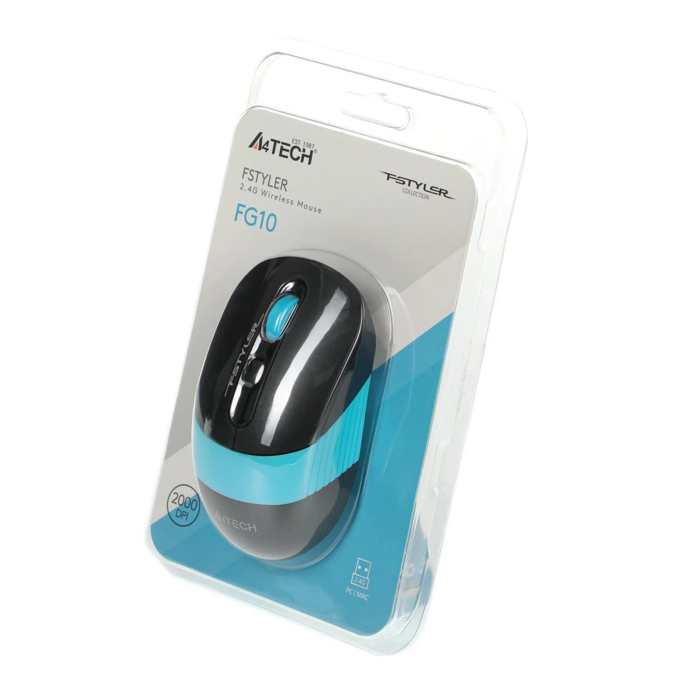 Бездротова миша A4Tech Fstyler FG10 Wireless Black/Blue (FG10 (Blue))