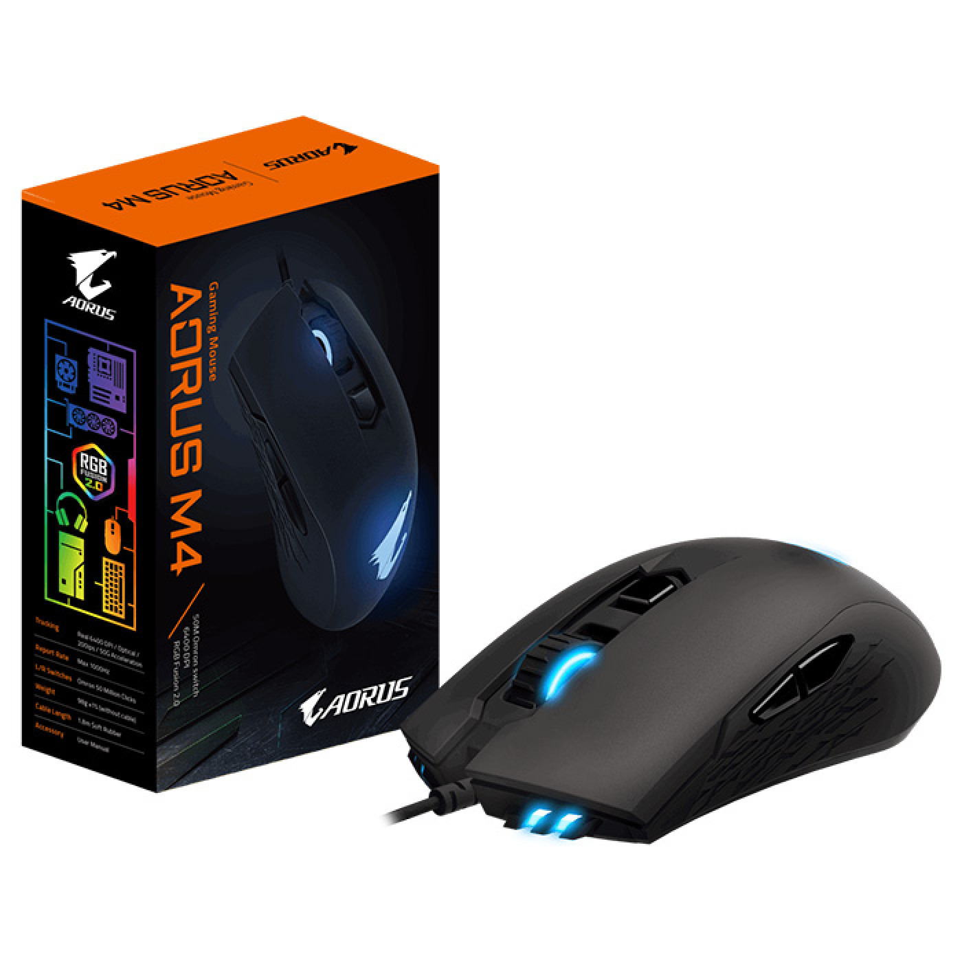 Мышь Gigabyte Aorus M4 USB Black (AORUS M4)