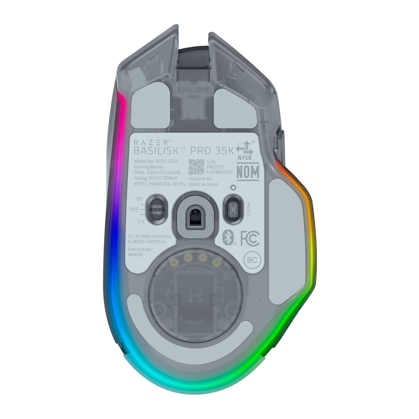 Мышь Razer Basilisk V3 Pro 35K Phantom White Edition (RZ01-05240400-R3G1)